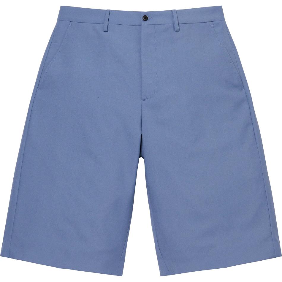 Navy Supreme Wool Trouser Shorts | Supreme 277TV